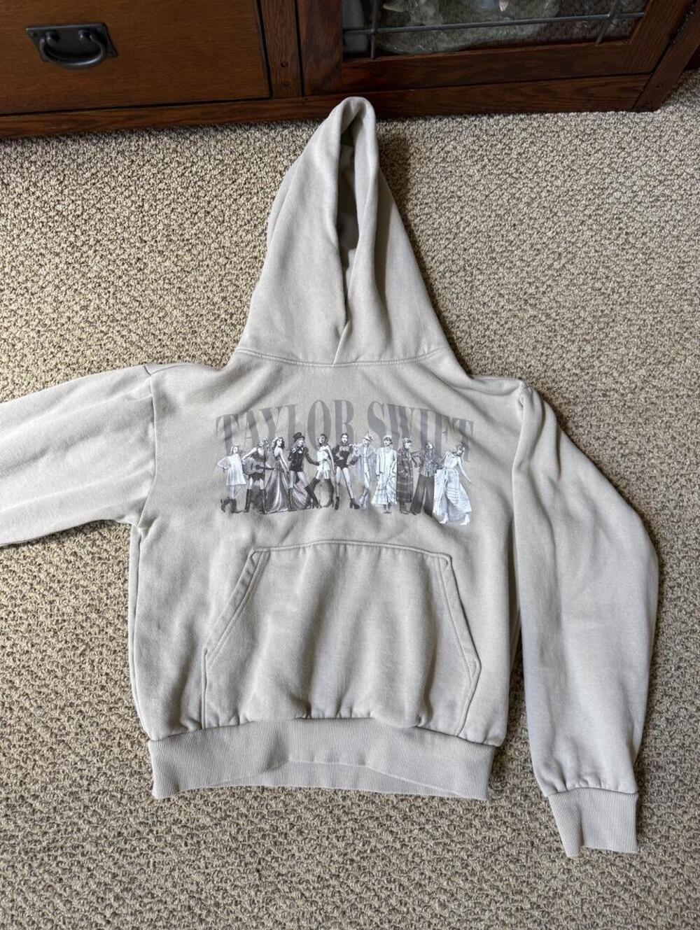 Taylor Swift The Tortured Poets Department hoodie w/ graphic of TS and her eras